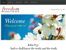 Tablet Screenshot of freedombaptistpa.com